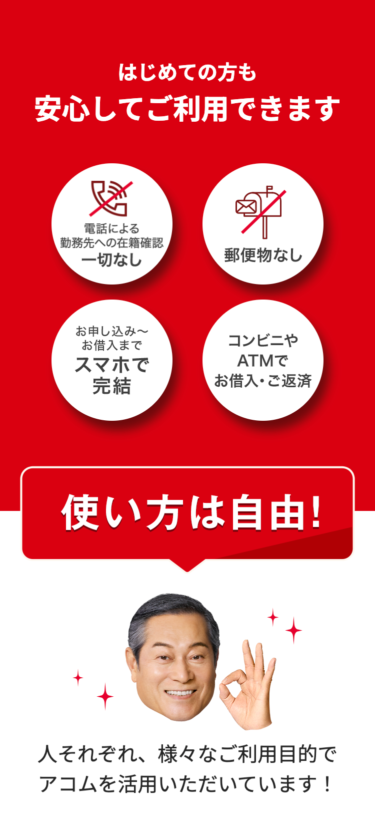 はじめての方も
安心してご利用できます