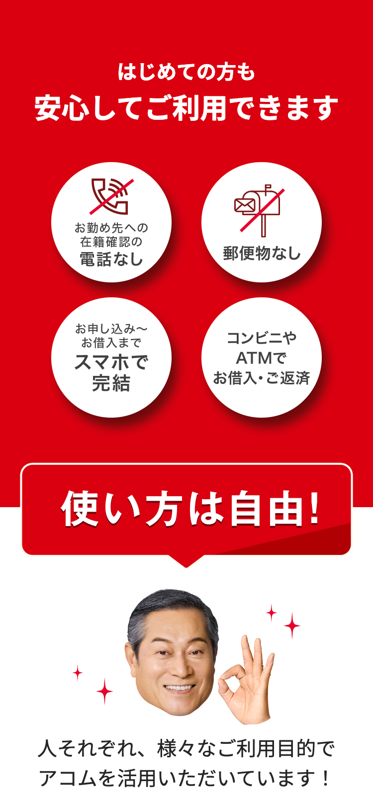 はじめての方も
安心してご利用できます